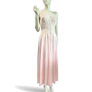Vintage Lace Trim Baby Pink Nightgown